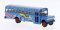 Brekina 61334 - HO 1960s-1970s Dodge S 600 Bus - Assembled - Hippie Bus (blue, Planets Graphics)