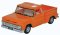 Oxford Diecast 87CP65002 - HO 1965 Chevrolet Stepside Pickup - Assembled -- Orange