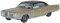 Oxford Diecast 87BE68001 - HO Scale 1968 Buick Electra 225 - Assembled -- Ivory Gold Mist, Black