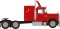 Brekina 85801 - HO 1970 RS 700 Sleeper-Cab Semi Tractor - Assembled - Red