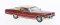 Brekina 18125 - HO 1972 Cadillac Coupe de Ville - Assembled -- Red, Ivory