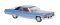 Brekina 18128 - HO 1972 Cadillac Coupe de Ville - Assembled -- Blue, Black