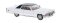 Brekina 18129 - HO 1972 Cadillac Coupe de Ville - Assembled -- White, Black