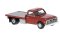 Brekina 19670 - HO 1981 GMC Sierra Grande Flatbed Truck - Assembled -- Red