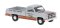 Brekina 19657 - HO 1981 GMC Sierra Grande Pickup Truck - Assembled -- Indy Hauler (silver, orange...