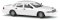 Busch 89122 - HO 1995 Chevrolet Caprice Sedan - Assembled -- White