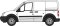 Oxford Diecast NFTC5005 - N Scale 2002 Ford Transit Connect - Assembled -- White