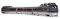 Rapido Trains 203502 - HO UAC TurboTrain (DC/DCC/Sound): Penn Central/US DOT - 3 Car Set