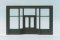 Smalltown USA 1 - HO 20' Front Store Wall -- With Recessed Entry