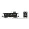 Rapido 225005 - HO D&RGW End Cupola Steel Riveted Caboose: As-Built / Black Scheme (Black/White L...