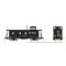 Rapido 225014 - HO D&RGW End Cupola Steel Riveted Caboose: Post-War Mods / Black Scheme (Black/Wh...