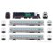 Rapido Trains 226502 - HO GO Transit Set (DC/DCC/Sound): Blue Set #2 (Loco: 604 Cab: C757 Coaches...