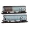 MicroTrains 98305100-F - N Scale - 3-Bay Covered Hoppers - First Union Rail Leasing ex-Rock Islan...