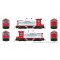 Rapido 27610 - HO EMD SW9 2-pack (DC/DCC/Sound): Soo Line - Red & White: #2118 + #2119