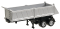 Herpa Models 5288 - HO 27' Gravel Dump Trailer - Assembled -- Silver