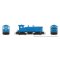Rapido 27602 - HO EMD SW9 - DCC & Sound - Generic Industrial Blue - Unlettered