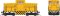 Rapido 48534 - HO GE 44 Tonner Phase III Body - DC/DCC/Sound - Generic Industrial: Yellow