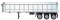 Herpa Models 5340 - HO 36' Tri-Axle Dump Trailer - Assembled -- White