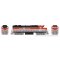 Rapido 38042 - HO EMD GP38 w/ext cab (DC/Silent): BAR - Red/Grey/Black: #91