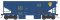Bowser 43095 - HO 55-Ton Fishbelly Hopper - Delaware & Hudson #5584