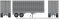 Rapido 1146993 - HO 26' Can-Car Trailer: Silver Unlettered