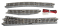 Kato Unitack 20-221 - N Scale #4 Electric (Remote) Turnout - Unitrack -- Right-Hand