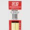 K&S Engineering 5094 All Scale - Small Brass Oval Tubes - 0.014 Thick x 12 inch Long (2 pkg)