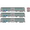 Rapido 545010 - N Scale Gallery Commuter Car: Metra - BNSF Swoosh: Set #2 (Cab: 811 Coaches: 751 ...