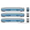 Rapido 546005 - N Bilevel Commuter Car -  AMT / Montreal (Set #2) - (Cab: 2003 Coaches: 2021 2035...