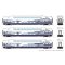 Rapido 546020 - N SCALE Bilevel Commuter Car: Metrolink - As Delivered: Set #2 (Cab: 636 Coaches:...