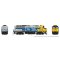 Rapido 580016 - N Scale F40PH-2D (DC/Silent): VIA Rail - Operation Lifesaver: #6411