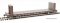 Walthers Mainline 5848 - HO RTR 60Ft Pullman-Standard Bulkhead Flatcar (48Ft IL) - Trailer Train ...