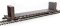 Walthers Mainline 5860 - HO RTR 60Ft Pullman-Standard Bulkhead Flatcar (48Ft IL) - BNSF #545104