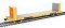 Walthers Mainline 5879 - HO RTR 60Ft Pullman-Standard Bulkhead Flatcar (48Ft IL) - PTTX #93477