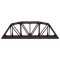 Atlas 593 - HO 18inch Through Truss Bridge Kit - Code 83 Track (Black)