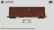 Aurora Miniatures 603055 - N Scale Gunderson 6276cf 50' Plate F Boxcar - DATA ONLY - Brown