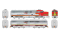 Rapido Trains 23504 - HO PA-1 + PB-1 Locomotive Set - DCC & Sound - Santa Fe #54L+54A