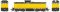 Bowser 60695 - HO ALCo C-415 - DCC/Sound - Generic Yellow/Black No #
