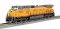 Kato USA Inc. HO Scale 376632 GE C44-9W - Standard DC -- Union Pacific #9632 (Armour Yellow, gray...