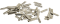 Micro Engineering 26083 HO Code 83 Nickel-Silver Rail Joiners - 50 pcs.