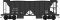 Bowser HO 70 Ton 2 Ballast Car with Side Chutes Bessemer & Lake Erie #A462 Blt 6-47
