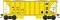 Bowser HO 70 Ton 2 Ballast Car with Side Chutes Penn Central #51508 Blt. 5-53