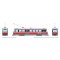 Rapido 702007 - HO CLRV (DC/Silent): Boston UTDC Demonstrator - Early (Red/Black/White with UTDC ...