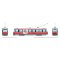 Rapido 702510 - HO CLRV (DC/DCC/Sound): TTC - Late Version (Red/Black/White): #4001 / #505 Broadv...