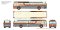 Rapido Trains 753096 HO New Look Bus Exclusive London Transit Commission (Orange/Brown)#138 13 - ...