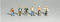 Woodland Scenics 1850 HO Scenic Accents Figures Road Crew pkg(6)