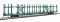 Walthers Mainline 8019 - HO 89ft Flatcar w/ Bi-Level Open Auto Rack - Penn Central Rack, Trailer ...