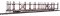 Walthers Mainline 8023 - HO 89ft Flatcar w/ Bi-Level Open Auto Rack - Pennsylvania Rack, Trailer ...