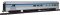 Walthers Mainline 30059 - HO 85' Budd Baggage-Lounge - Ready to Run -- Via Rail Canada (silver, b...