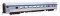 Walthers Mainline 30021 - HO 85' Budd Large-Window Coach - Ready to Run -- VIA Rail